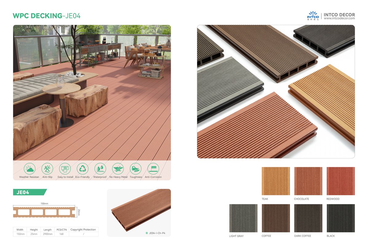 IntcoDecor's tweet image. 👍WPC Decking and WPC Cladding are now available! ! !
Learn more about our products!👇👇👇

Get free samples:
🔗intcodecor.com
📧decor@intco.com.cn
#wpcdecking #wpcdecking #wpccladding #wpccladding #intcodecor