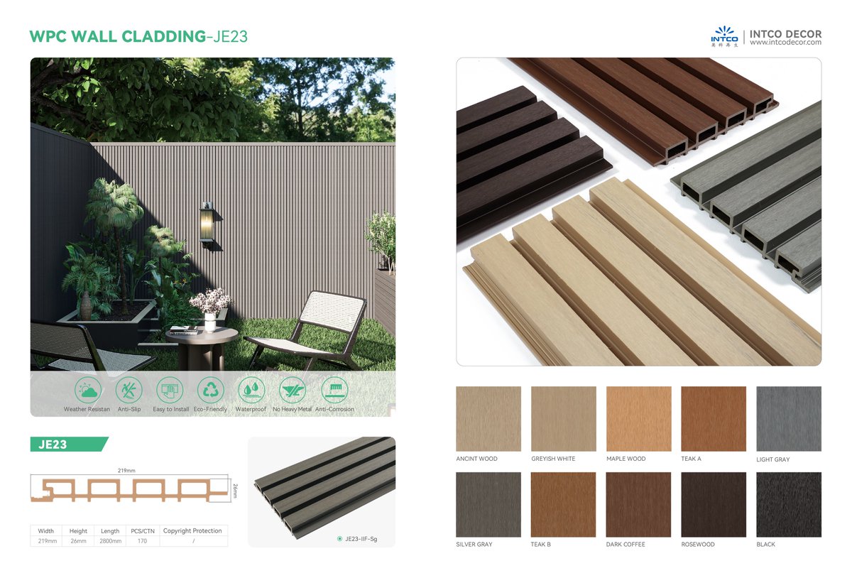 IntcoDecor's tweet image. 👍WPC Decking and WPC Cladding are now available! ! !
Learn more about our products!👇👇👇

Get free samples:
🔗intcodecor.com
📧decor@intco.com.cn
#wpcdecking #wpcdecking #wpccladding #wpccladding #intcodecor