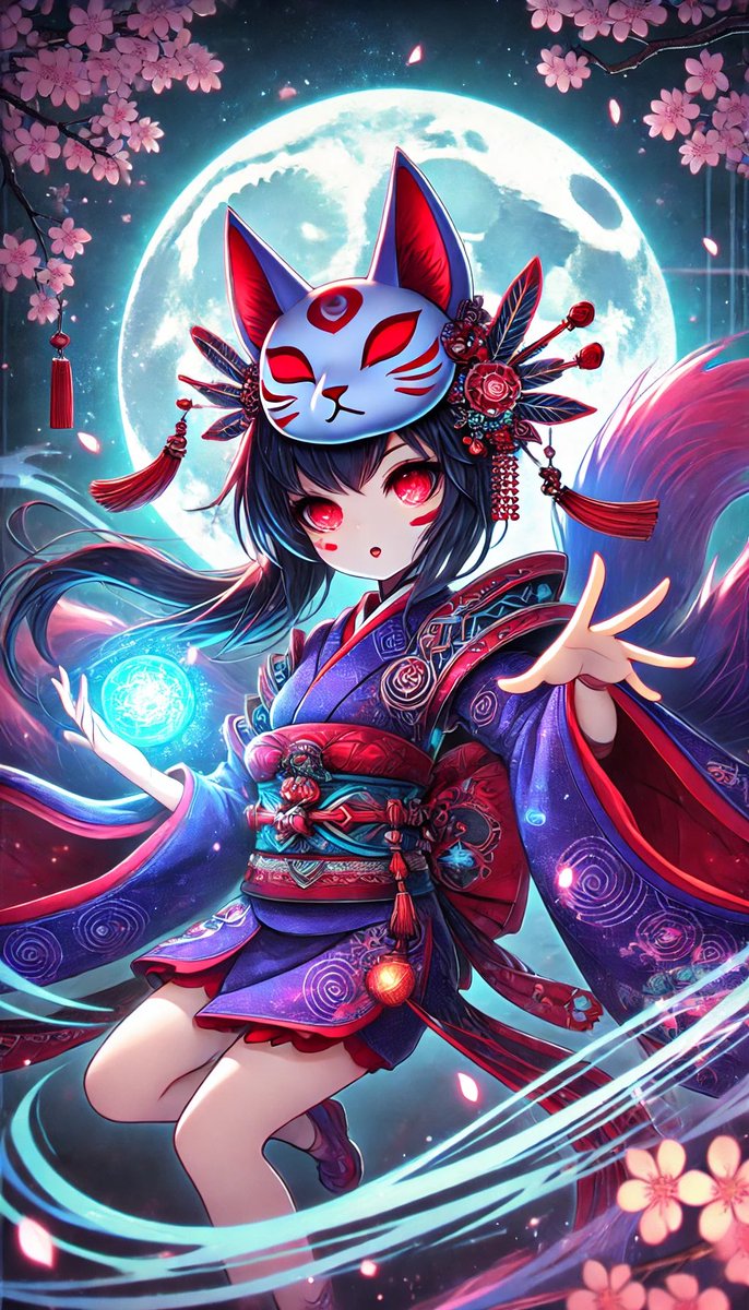 seven_1_eight's tweet image. 二次創作
『狐白』
可愛い感じにできた♡
#クリプトニンジャ咲耶  #Ninjaart