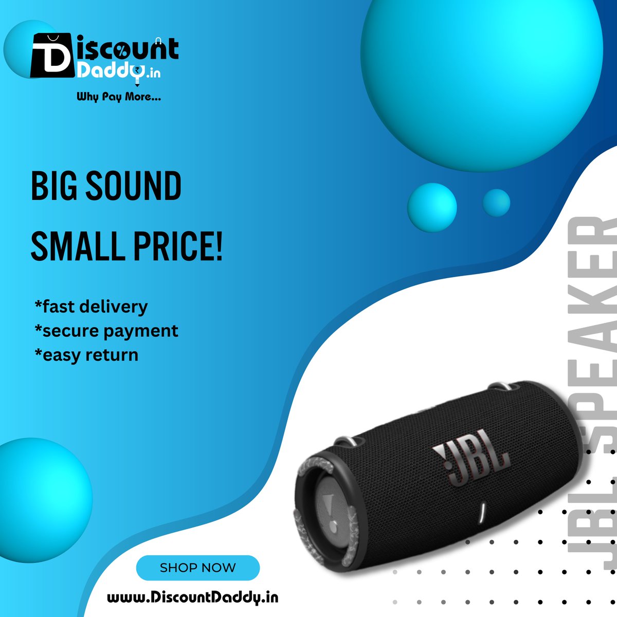 DiscountDaddy_'s tweet photo. Turn Up the Tunes, Turn Down the Price! 🎶🛍️ Discount Daddy's Bluetooth Speaker Sale is On! #DiscountDaddy #MegaSavings #BluetoothBargains
Shop Now - https://t.co/ug9lS92n2W https://t.co/mgFo5Zr1BY