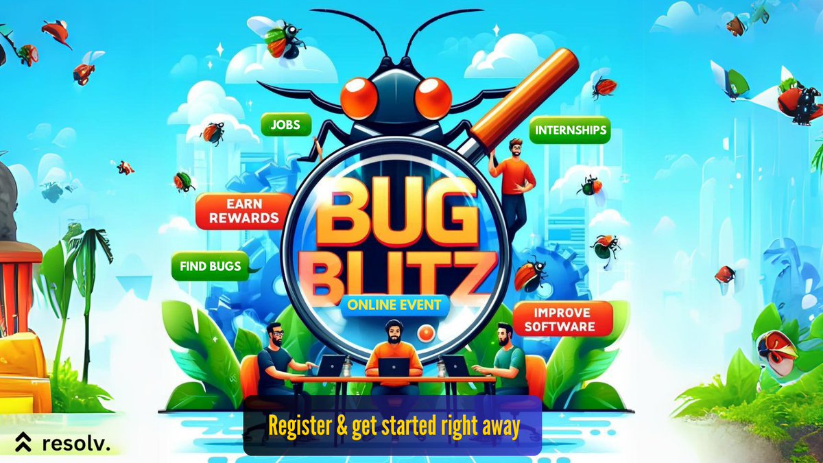 resolveaitech's tweet image. 🚀 Join BugBlitz! 🐞
Showcase your skills, hunt bugs, and earn rewards with Resolv AI's bug bounty event! 💰
🔗 bit.ly/4enBO59
🔍 Why Participate?
Earn rewards for every accepted bug
📅 Ends: June 30, 2024
#softwaredevelopment #developers #bug #event #bugblitz
