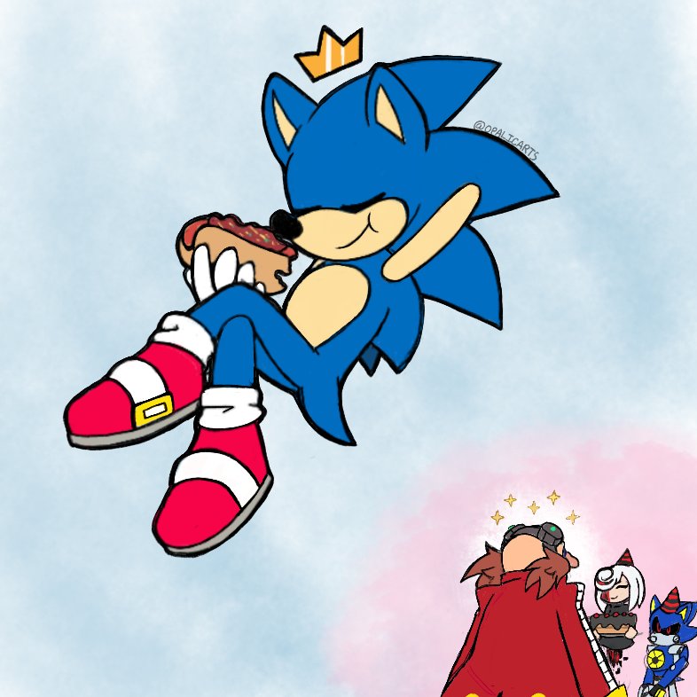 Opalicfallalpha's tweet photo. Something I doodled quickly in between stuff for everyone's favorite blue hedgehog's and egg-doctor's special day! 🎉🎂

Not the best but wanted to have something done for these two even of its small ❤ https://t.co/ssHhpNiNyX