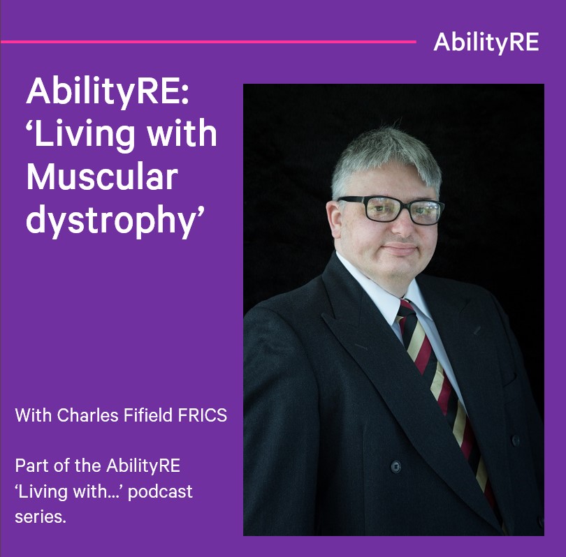 New Podcast Alert!!
Charles Fifield FRICS discusses Muscular Dystrophy, and how societal attitudes have changed towards disability throughout his career as a RICS Registered Valuer
abilityre.co.uk/podcast-2/epis…