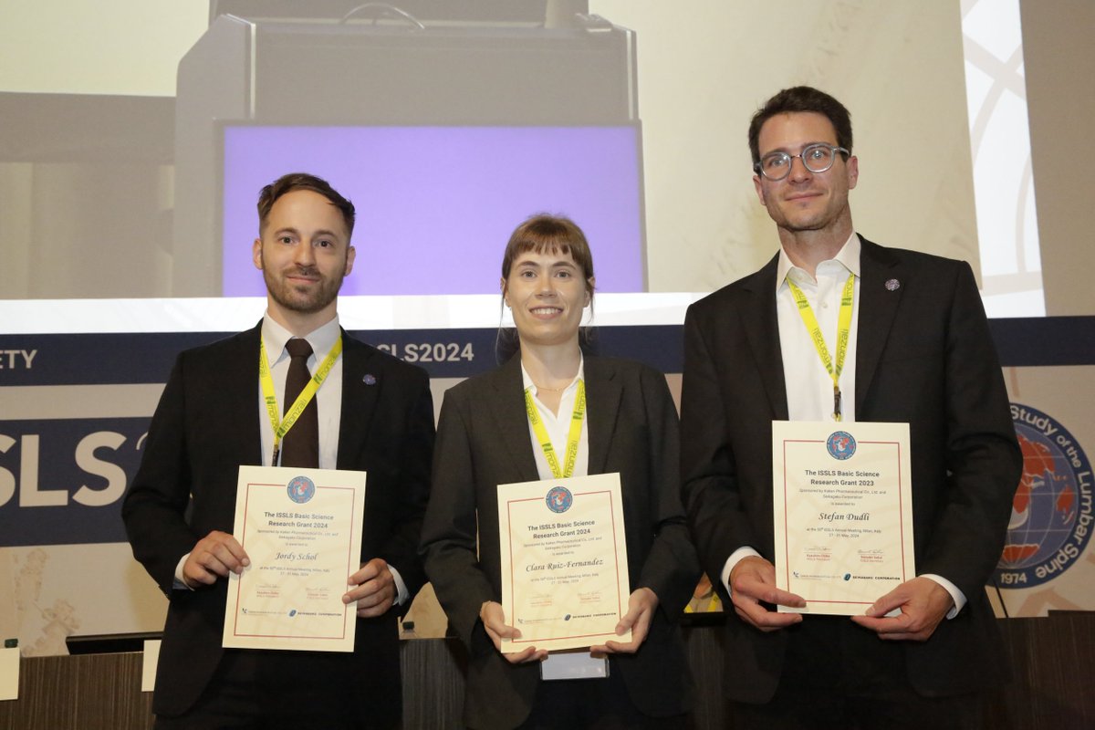 🎉 Congrats to Clara Ruiz Fernández and <a href="/iDeJordy/">Jordy - ジョルディ</a> from Tokai University on winning the 2024 Basic Science Research Grant! 🌟👏 Their groundbreaking research proposal focuses on the role of adipose tissue dysfunction in spine health. #SpineResearch #BasicScienceGrant