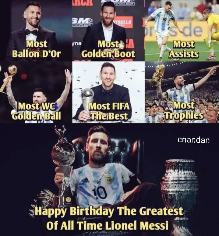 Chandandas04's tweet image. Happy Birthday The🐐  @leomessisite