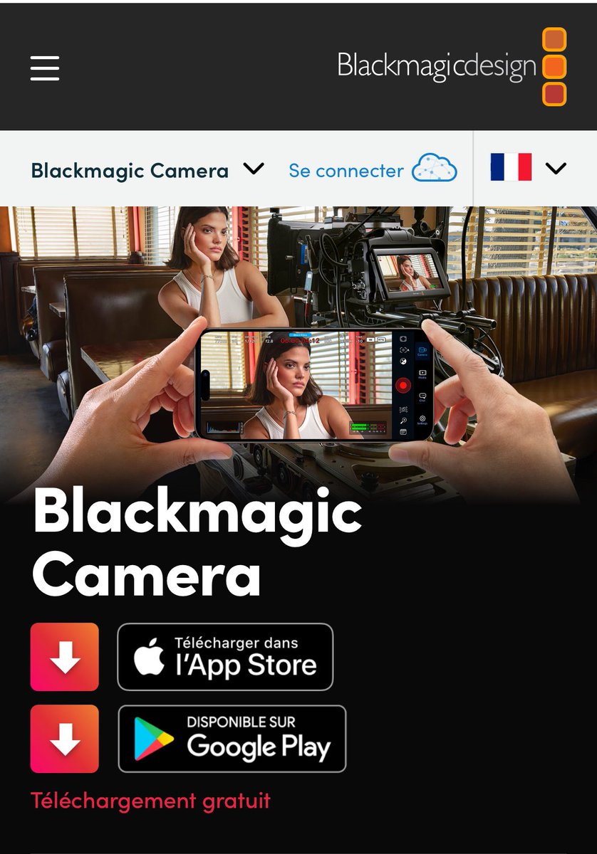 LaurentClause's tweet image. @Blackmagic_News camera app for Android is available… for ten models (Google Pixel 7 and 8, Samsung Galaxy S23 and 24) #MoJo #videomobile