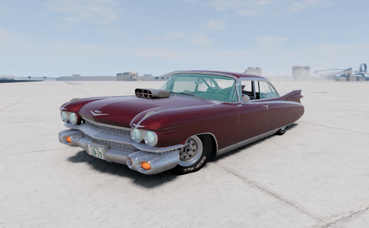 Britty_Wong's tweet photo. At this morning I was still thinking that a ’59 Caddy only needs to be a nicely drivable luxury land yacht.

It was not until I finished this Pro Street ’59 when I realised how fast a Cadillac can actually be.

#Cadillac #1959Cadillac #59Caddy #BeamNG #ProStreet https://t.co/MpTwmk0gCL