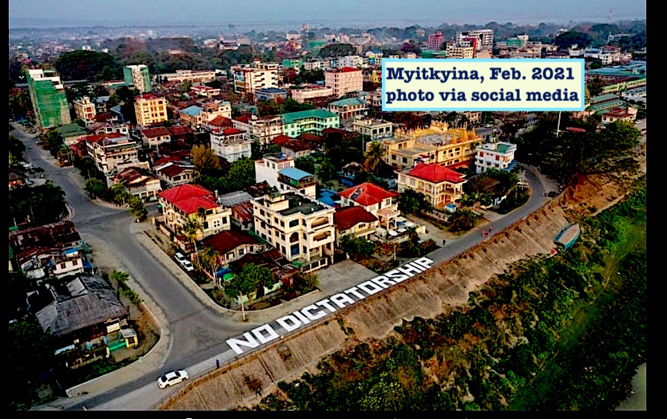 1. This History Thread is about #Myitkyina, a city in Kachin State, northern Burma (Myanmar.) Myitkyina was an important battle zone in World War 2. It has been a protest site &amp; is in region of a current major military campaign against the coup regime. #WhatsHappeningInMyanmar