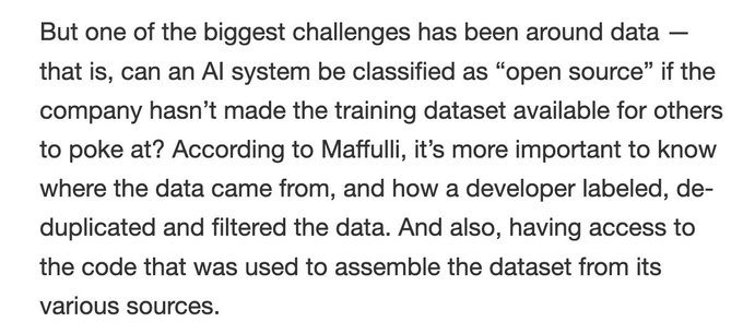 What does 'open source AI' mean, anyway? https://t.co/GcShOjIiyk https://t.co/CUAKiWs0TC