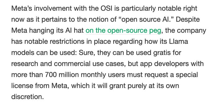 What does 'open source AI' mean, anyway? https://t.co/GcShOjIiyk https://t.co/CUAKiWs0TC