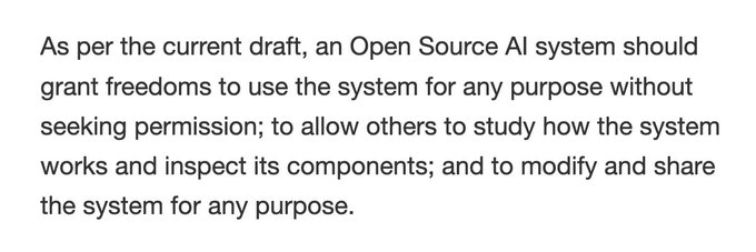 What does 'open source AI' mean, anyway? https://t.co/GcShOjIiyk https://t.co/CUAKiWs0TC