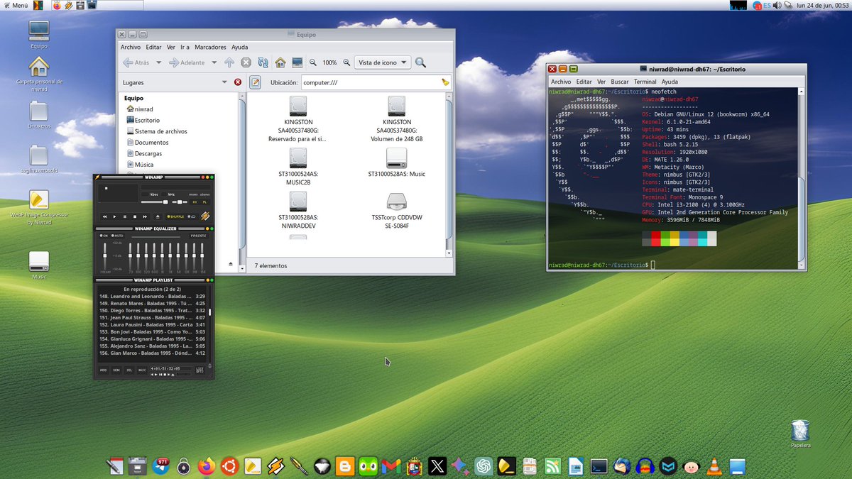 Iniciando el Lunes con Debian...