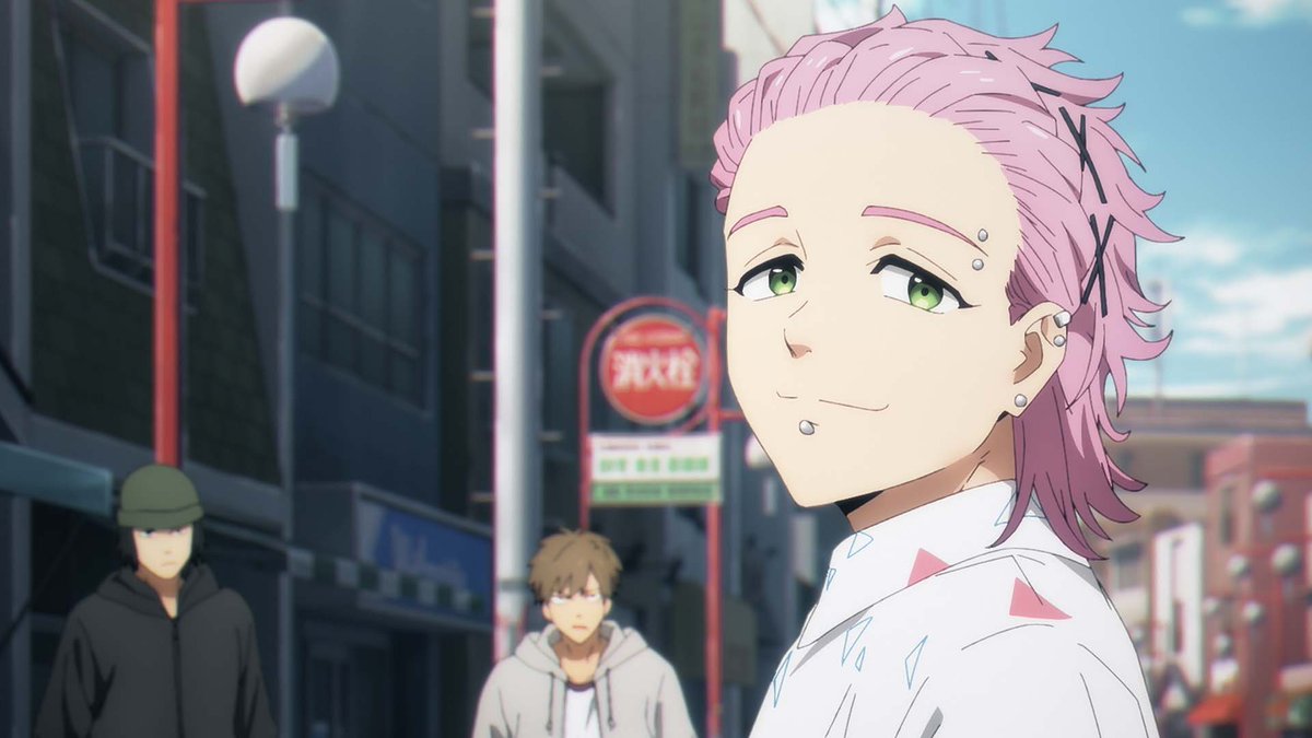 Crunchyroll's tweet photo. Pink hair AND piercings? 🙋 (via WIND BREAKER) https://t.co/Qbk7enhWeP