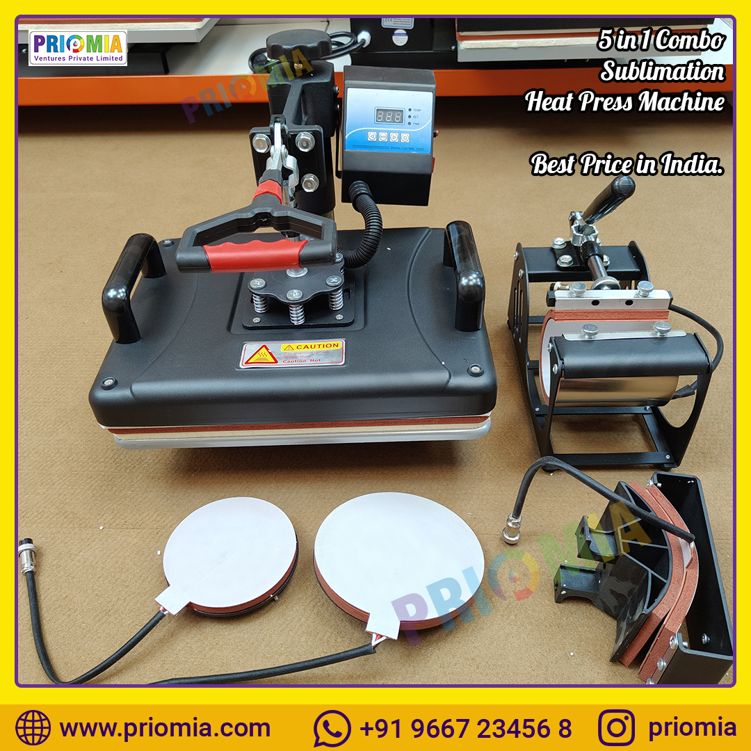 PriomiaPvtLtd's tweet image. Sublimation Heat Press 5 in 1 Combo Machine and Best Price In India By Priomia Ventures Pvt.Ltd.

Call For Order And More Details:+91 9667 23456 8
🌐 priomia.com
#HeatPress #ComboMachine #BestPriceIndia #PriomiaVenture