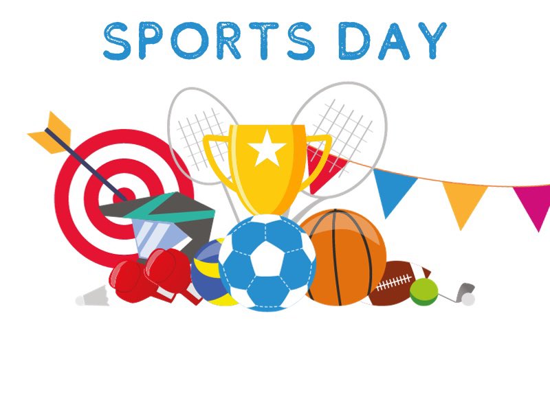 Sports day is here!
A couple of quick reminders:
Please ensure your child comes to school in their PE kit. 
Please make sure children have suncream applied and a water bottle with them. 
Refreshments will be available to purchase, so don’t forget to bring a bit of money too.