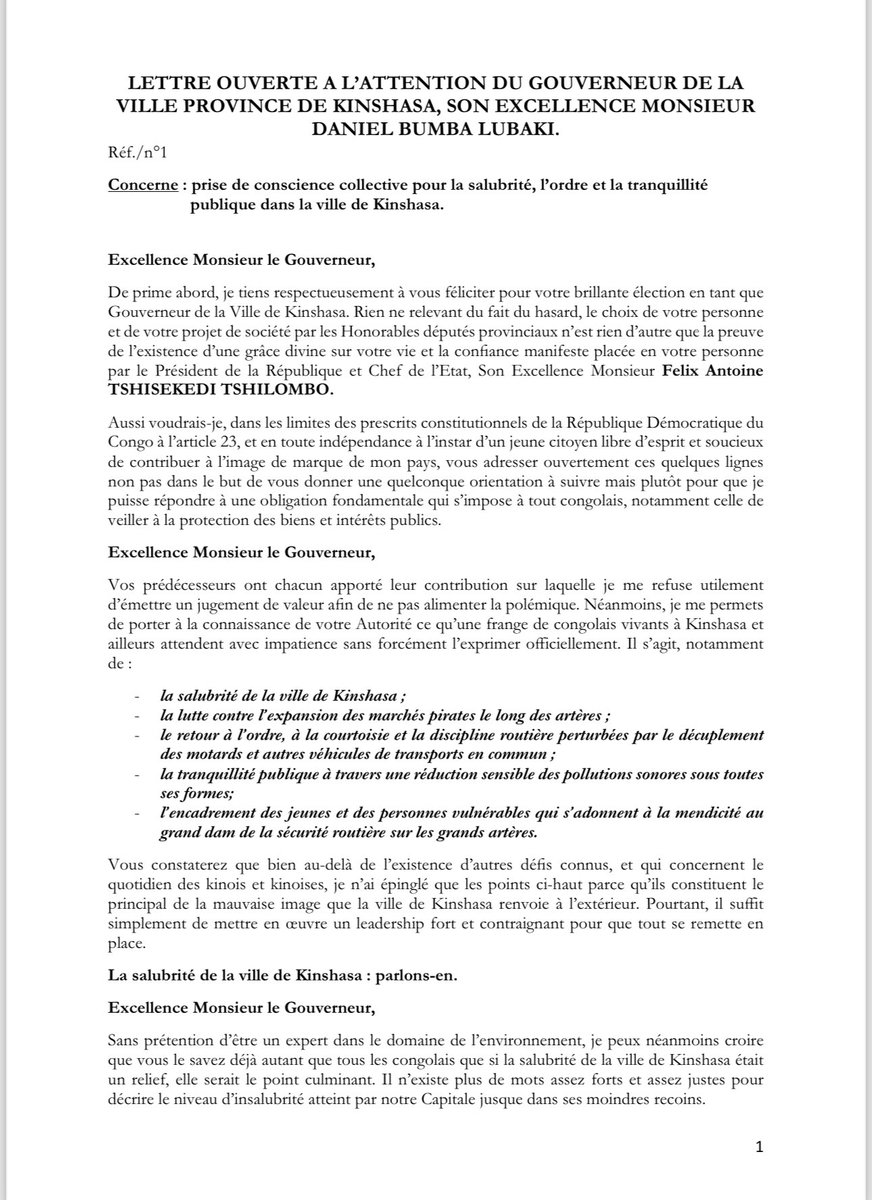 AnthonyKabwe1's tweet photo. @daniel_bumba_01 Nous vous souhaitons un fructueux mandat. Nous vous souhaitons aussi de faire en sorte que Kinshasa d’hier n’ait rien à voir avec Kinshasa d’aujourd’hui et de demain. https://t.co/PEAbs20wqF
