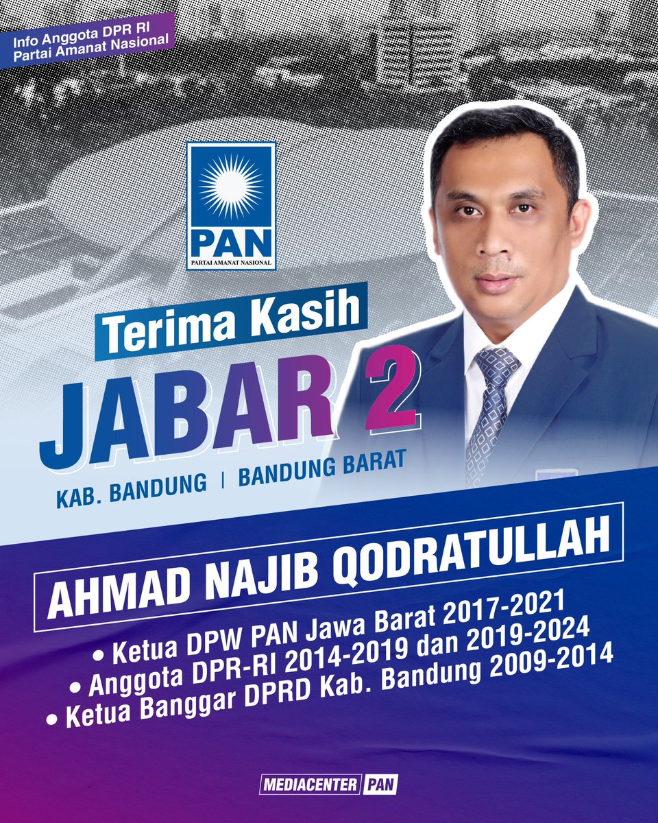 Hatur nuhun, Bandung 2!

Kepercayaan luar biasa masih mengalir untuk Saudaraku Najib. Setelah 2 periode menjabat sebagai anggota DPR-RI, kali ini beliau kembali diberikan amanah untuk tetap mewakili Bandung di kursi DPR untuk periode yang ketiga.