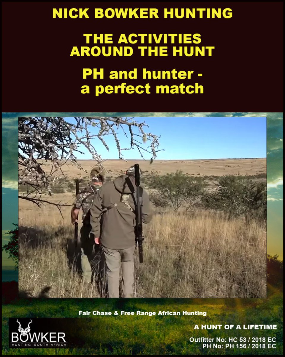 BowkerHuntm's tweet photo. Nick Bowker Hunting Activities
#freerangehunting #nickbowker Start researching your free-range African Hunting Safari here: https://t.co/D1hTKxRQYb
@followers https://t.co/4IwtEl8jIg