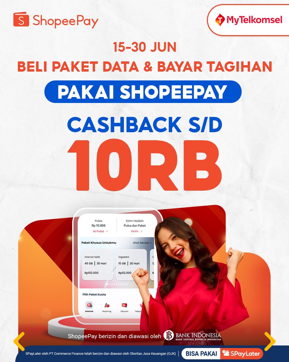 ShopeePay_ID's tweet photo. Wih, ada promo online merchant nih dari ShopeePay!
Ada banyak merchant dan berbagai promo cashback yang bisa kamu dapatkan kalau pakai ShopeePay sebagai metode pembayaran lho.
Lumayan nih sampai tanggal gajian promonya 😉👌yuk berburu promonya! #ShopeePay #PromoShopeePay https://t.co/2WOZmT86d6