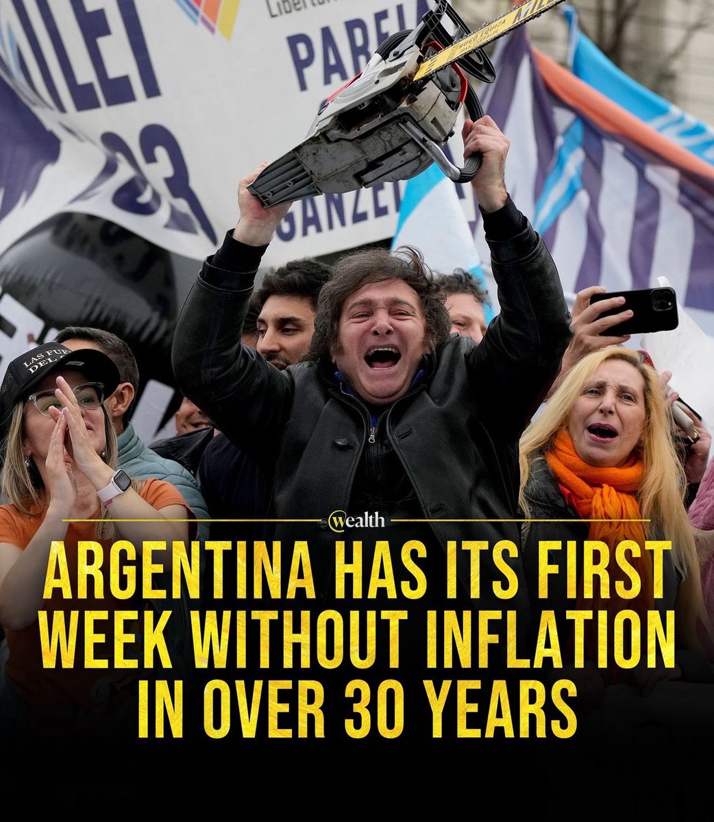 CarlBMenger's tweet photo. BREAKING: #Argentina has recorded zero Inflation in its food and beverage sector for the first time in 30 years. 🇦🇷 https://t.co/2e7Tp1xZ6P