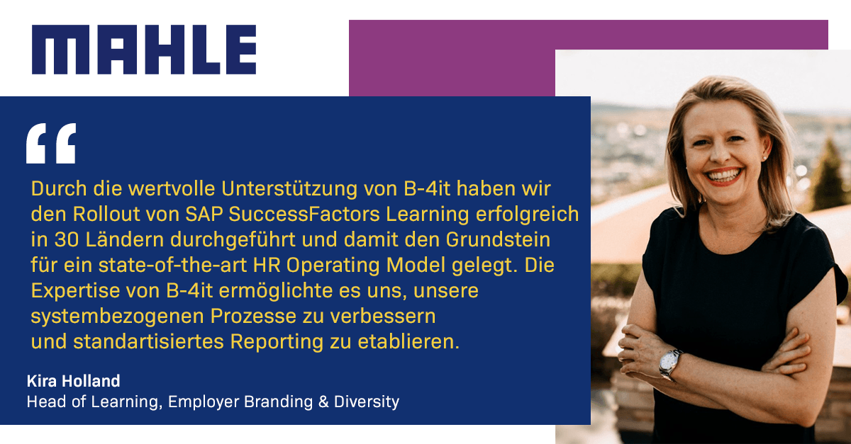 B-4it AG (@b4itag) on Twitter photo Eine weitere #SuccessStory, dieses Mal im Kontext <a href="/successfactors/">SAP SuccessFactors</a> #learning
b-4it.ag/referenz-mahle/ Eine weitere #SuccessStory, dieses Mal im Kontext <a href="/successfactors/">SAP SuccessFactors</a> #learning
b-4it.ag/referenz-mahle/
