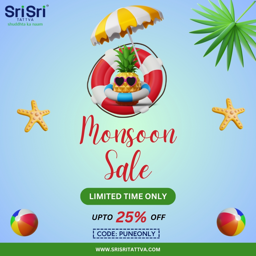 It's pouring Discounts in #Pune: Grab <a href="/SriSriTattva/">Sri Sri Tattva</a>  Offers!

🔥Offer Duration: 25th June to 15th July 2024

How to Redeem:
1. Visit website: srisritattva.com 
2. Use code *PUNEONLY* at checkout 
3. Save Big &amp; Get 25% off on your purchase! 

*T&amp;C Apply
Happy Shopping! 🛍
