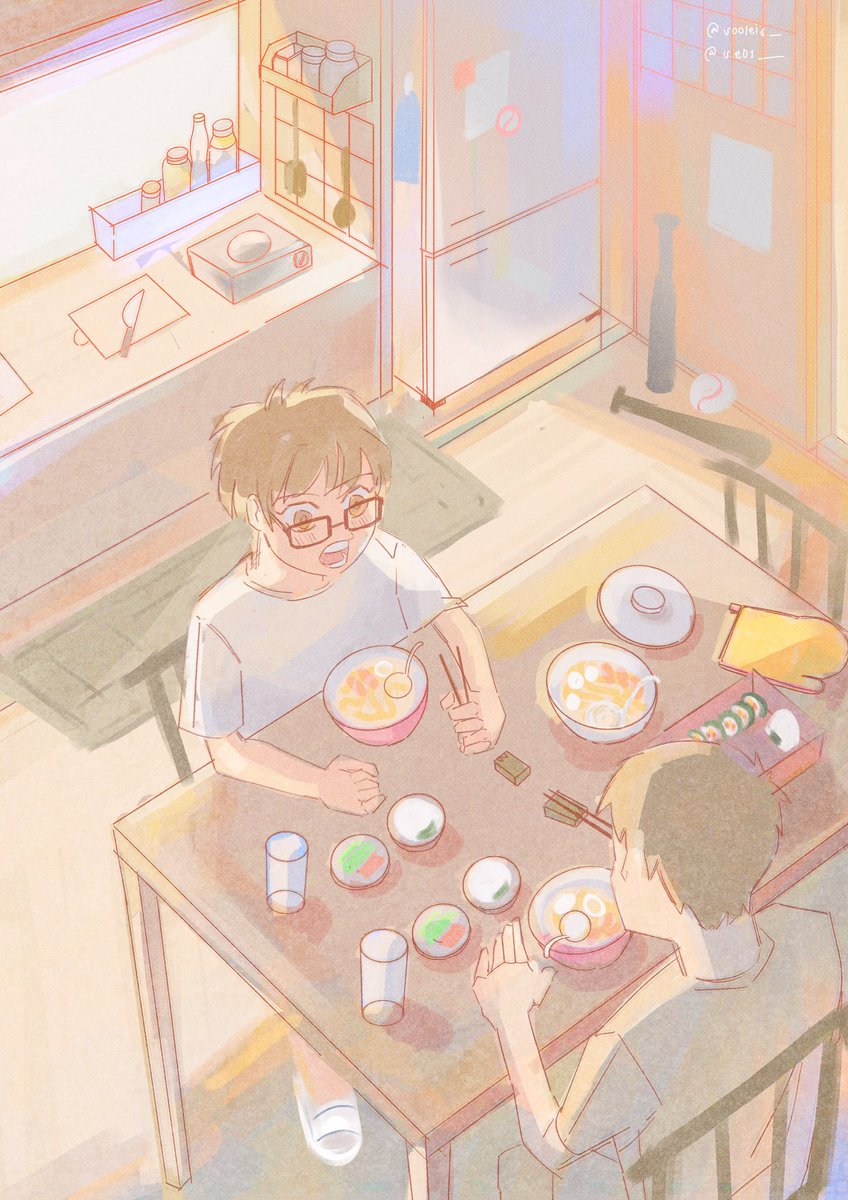 se01___'s tweet photo. rare moments in the miyuki house https://t.co/FZw3aHcRVw