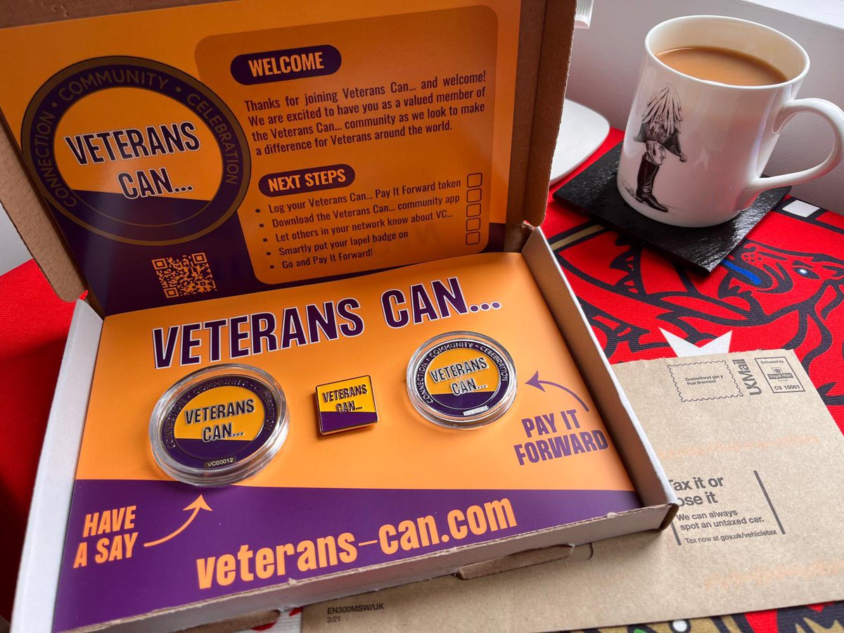 👉🏼The Veterans Can… Have A Say coins are individually numbered &amp; allow you to nominate &amp; vote.
👉🏼 The Veterans Can… lapel badge can be worn when you like.
👉🏼The Veterans Can… Pay It Forward token is to give to a fellow Veteran. Ask them to do the same.
veterans-can.com