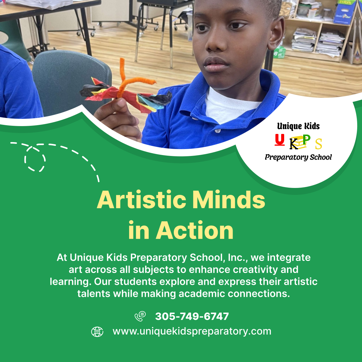 UniqueKidsPrep's tweet photo. Ignite creativity in your child with art-integrated learning. Discover how we make education an artistic adventure! 

#MiamiFL #PreparatorySchool #CreativeLearning https://t.co/DovH1KedvS