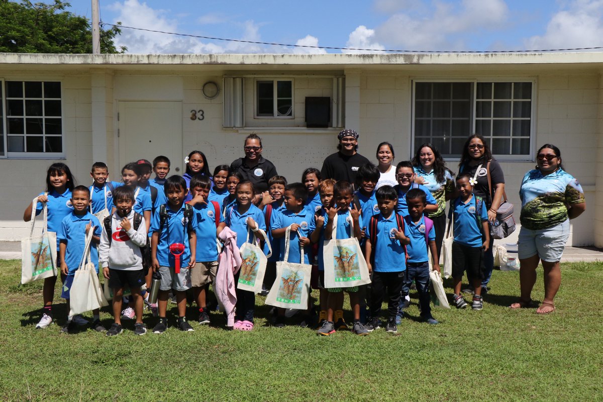 Our team at UOG Center for Island Sustainability &amp; Sea Grant welcomed 52 Merizo Martyr Memorial School students (grades K-5) for a tour of our aquaponics and aquaculture work site at the UOG CNAS Aquapark and our CIS plant nurseries, featuring endangered and native species.