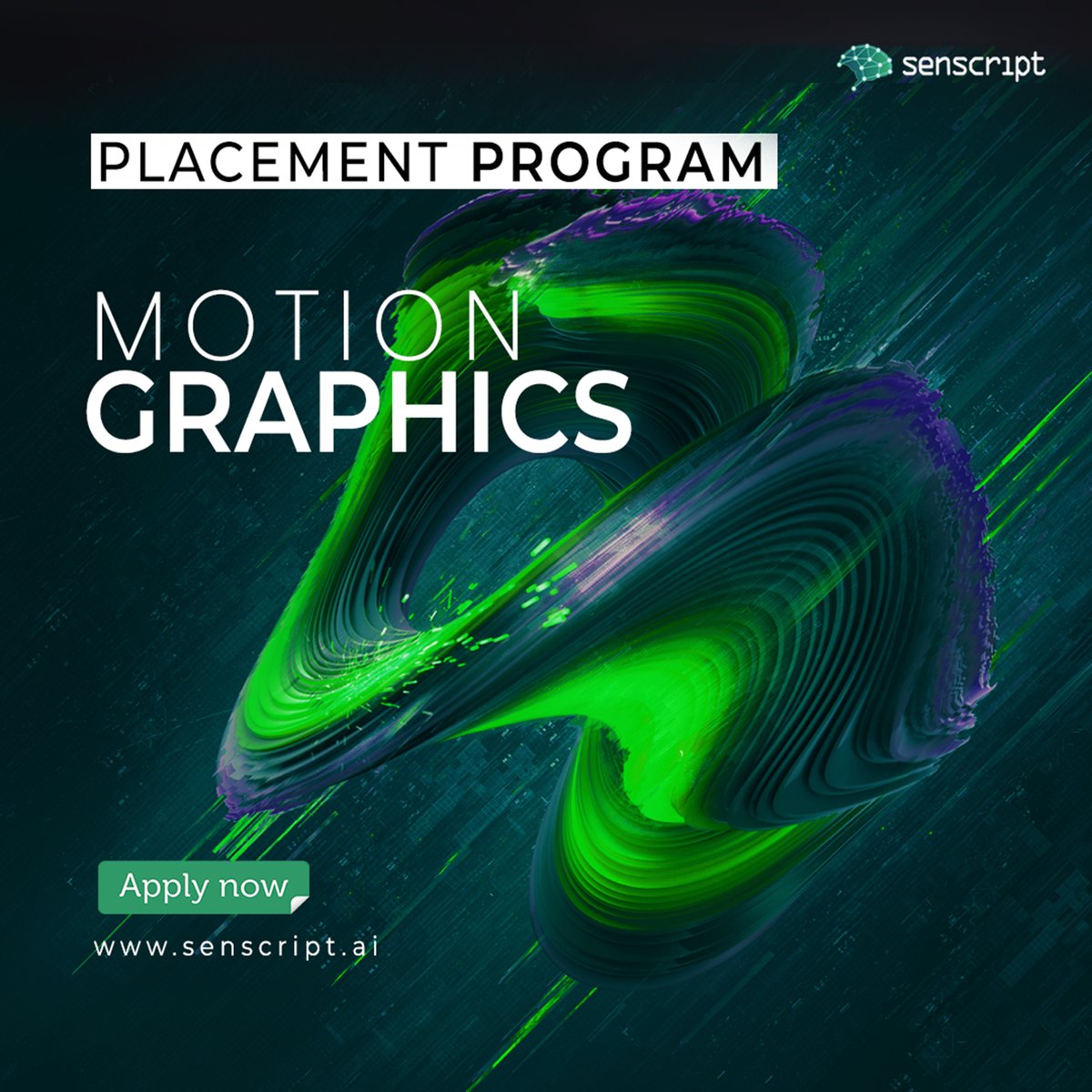 senscript's tweet image. Join us for a dynamic placement program on motion graphics, designed to equip you with skills to create stunning animations and multimedia content.

Apply now👇
Link- rb.gy/ez9mfr

Contact hr@senscript.ai for further information.

#motiongraphics #freshers #careers