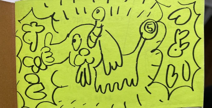 昔の落書きを見て少し心配になる。 