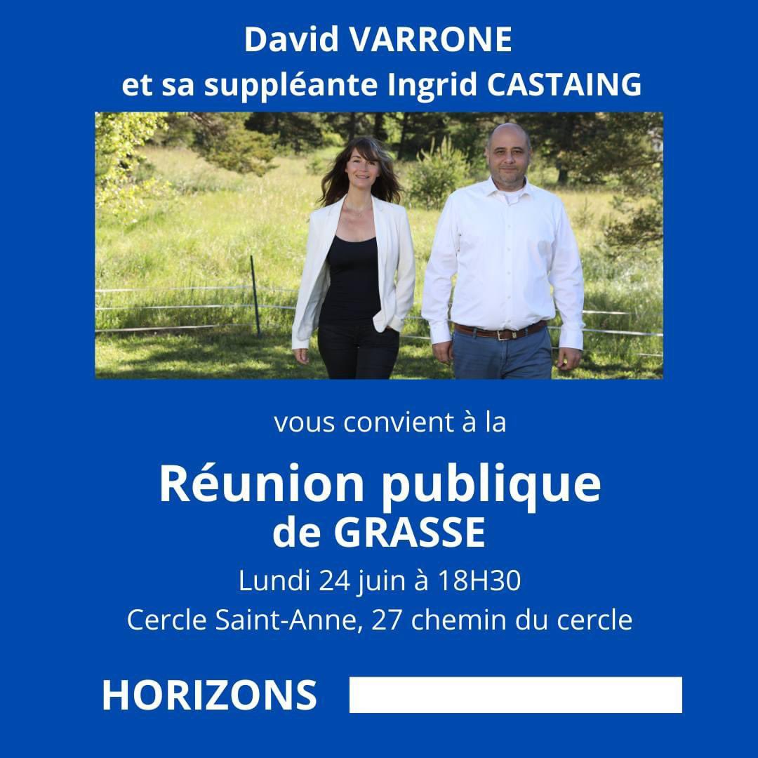 Je vous attends ce soir à <a href="/villedegrasse/">Ville de Grasse</a> @horizonsgrasse accompagnée de Ingrid Castaing,#legislatives2024