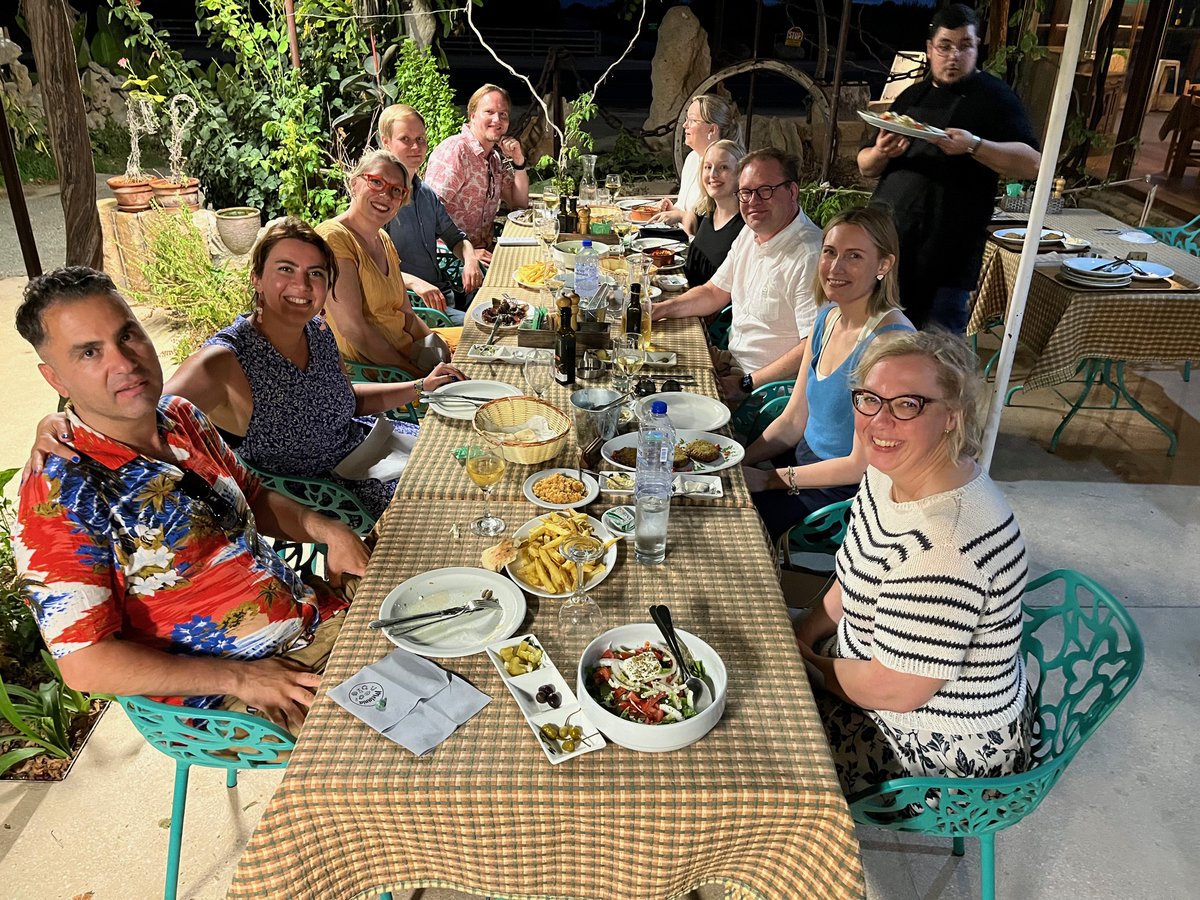 ECIS Greetings! Here are pictures from the CPSS group's #inaugural #ECIS #dinner in the beautiful city of Paphos, Cyprus. The evening was marked by delightful food and engaging discussions, laying the foundation for collaborations and research ahead. Great times! <a href="/tuuret/">Tuure Tuunanen</a>