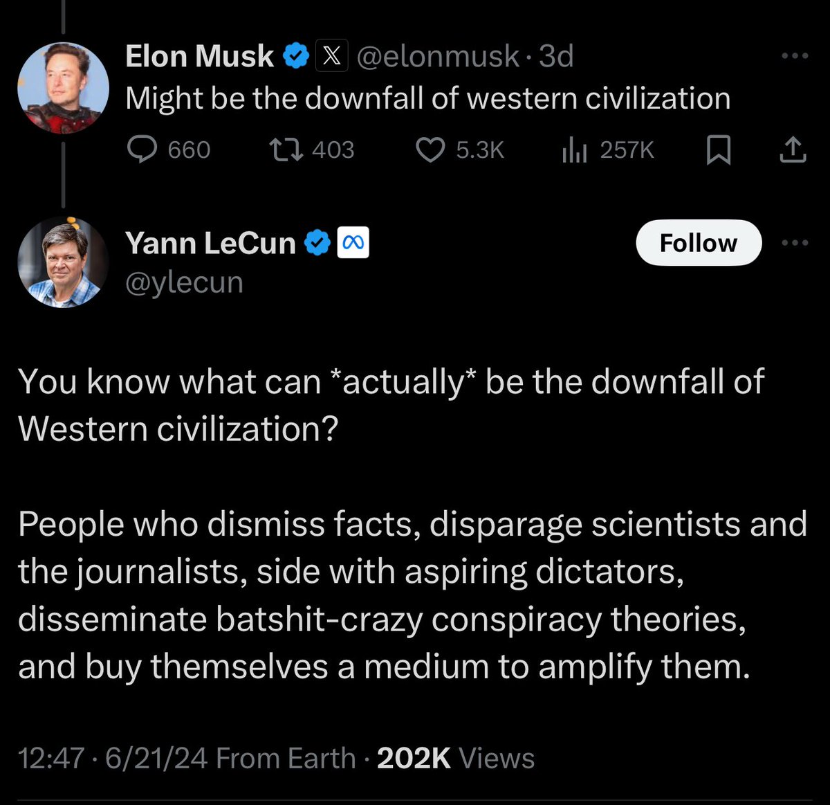Kevin_cindy12's tweet image. Best trashing of #ElonMusk ever ?

#Metacrisis  #BanTwitter