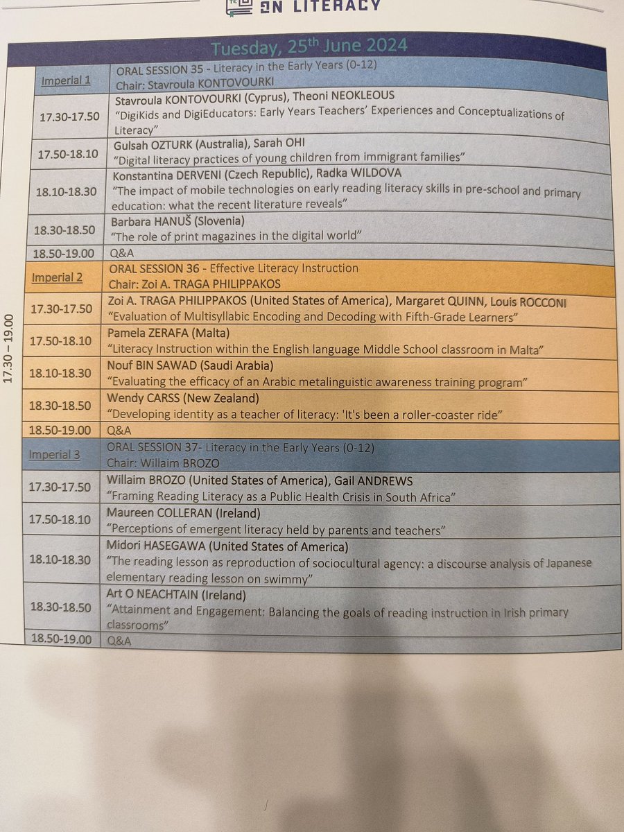 Lots of wonderful Irish 🇮🇪  and <a href="/LiteracyIRL/">Literacy Association of Ireland</a> colleagues presenting here over the next few days. Myself &amp; <a href="/MaurColleran/">Maureen Colleran</a> will be flying the Galway flag tomorrow evening! <a href="/edtechne/">School of Education, University of Galway</a>