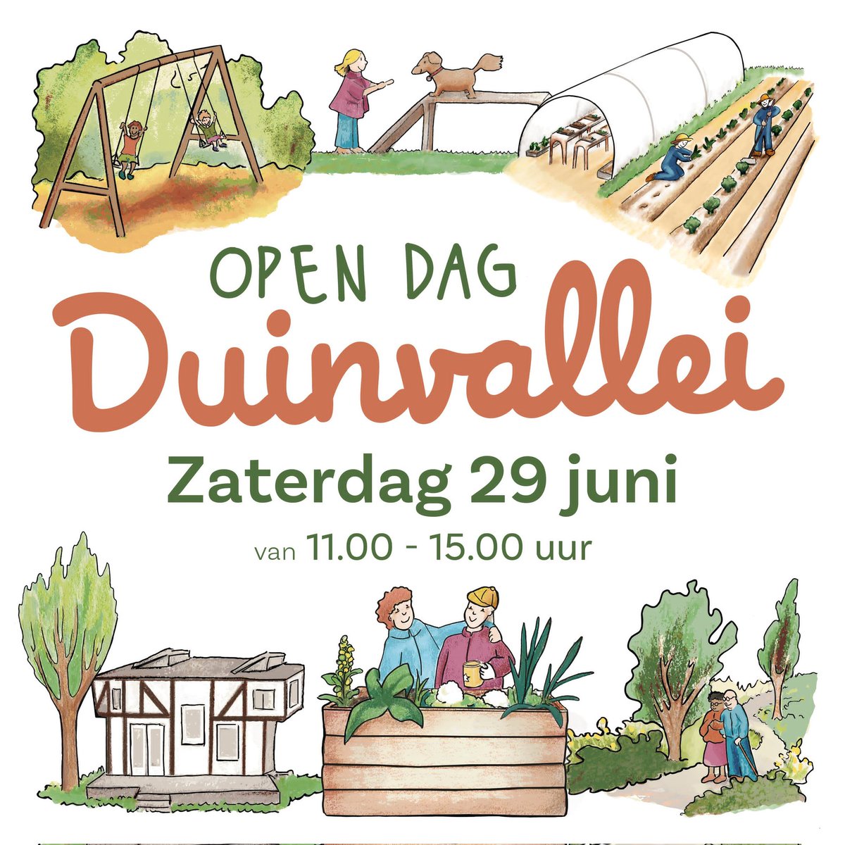 A.s. zaterdag, 29.6.2024 tussen 11 - 15.00 uur OPEN DAG in de hele DUINVALLEI Katwijk.