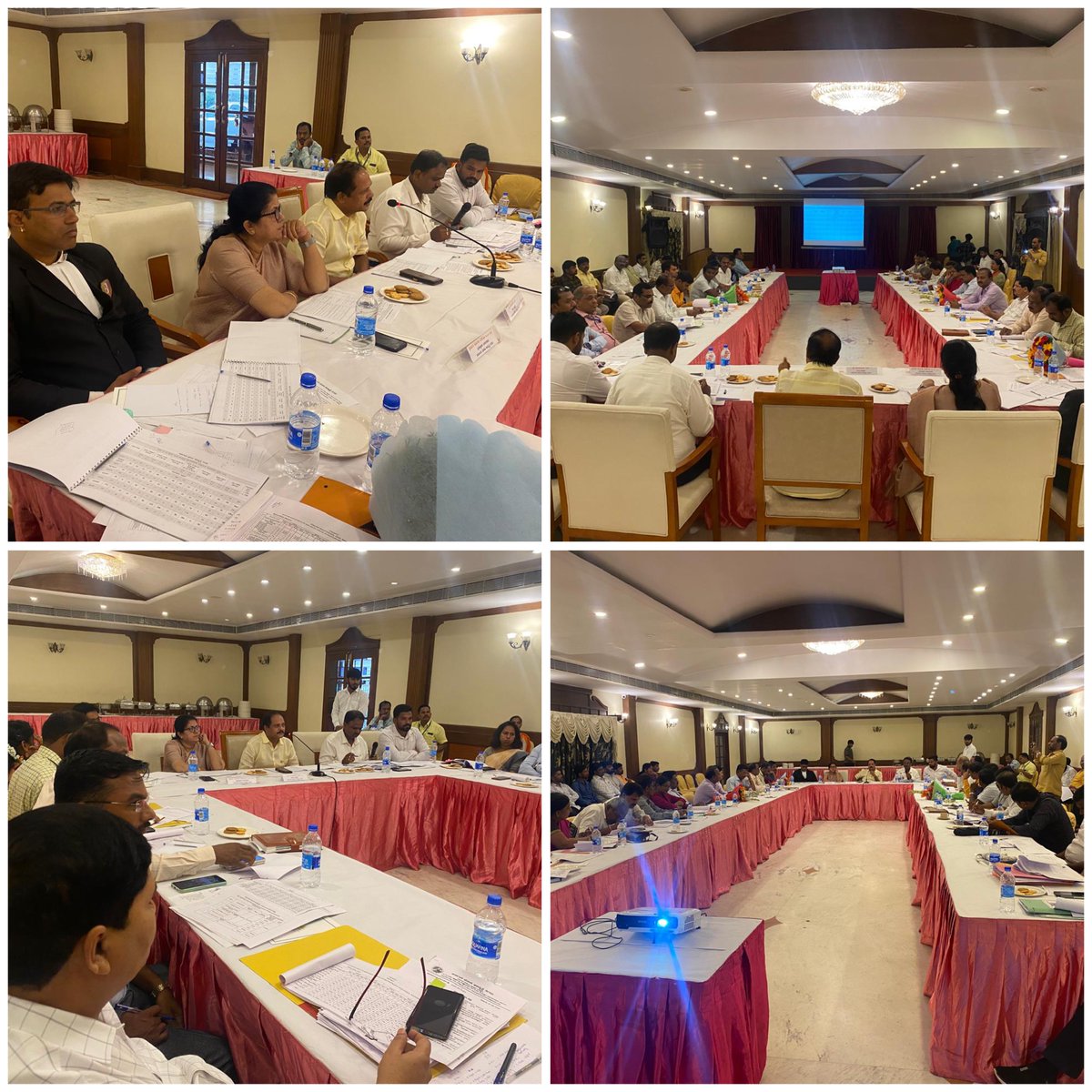 ದಿನಾಂಕ21-06-2024 ರಂದು ಶ್ರೀ ಎಸ್. ರವಿಕುಮಾರ್, ಮಾನ್ಯ ಅಧ್ಯಕ್ಷರು, ಕರ್ನಾಟಕ ಭೋವಿ ಅಭಿವೃದ್ಧಿ ನಿಗಮ ಇವರ ಅಧ್ಯಕ್ಷತೆಯಲ್ಲಿ ನಿಗಮದ ಯೋಜನೆಗಳ ಪ್ರಗತಿ ಪರಿಶೀಲನಾ ಸಭೆಯನ್ನು ಉಪ ಪ್ರಧಾನ ವ್ಯವಸ್ಥಾಪಕರು/ ಎಲ್ಲಾ ಜಿಲ್ಲೆಯ ಜಿಲ್ಲಾ ವ್ಯವಸ್ಥಾಪಕರೊಂದಿಗೆ  ಹಮ್ಮಿಕೊಳ್ಳಲಾದ ಛಾಯಚಿತ್ರಗಳು.