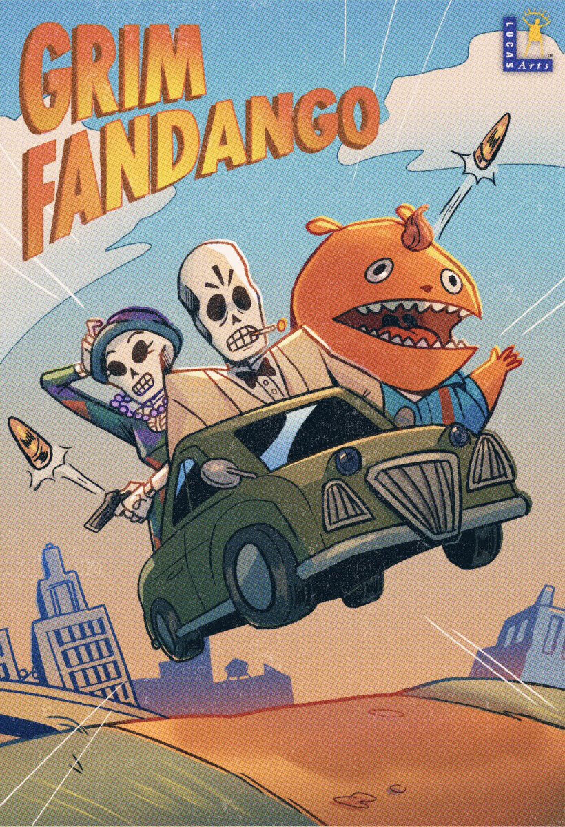 cinnavee_'s tweet image. #grimfandango fanart!!