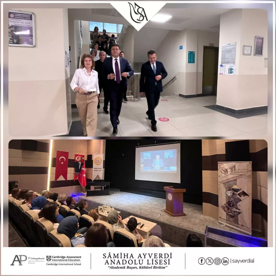 Sayın Bakanımız Yusuf Tekin'in 2023- 2024 Eğitim- Öğretim Yılı
Yıl Sonu Mesleki Çalışma Dönemi Açılış Konuşmalarını, Sayın İl Millî Eğitim Müdürümüz Murat Mücahit Yentür ve Sayın İlçe Millî Eğitim Müdürümüz İsmail Çetinkaya'nın teşrifleri ile dinlemekteyiz.