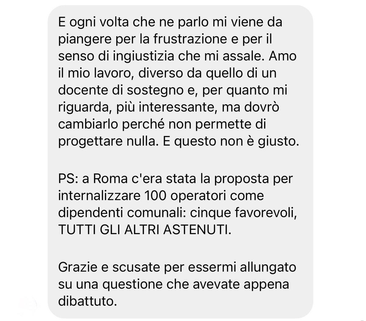 È ingiusto essere costretti ad abbandonare il lavoro che si ama a causa di insufficienti tutele e prospettive nel settore.

Ogni professione deve garantire dignità e la possibilità di crearsi un futuro concreto. 
#lavoro #sfruttamento #salariominimo