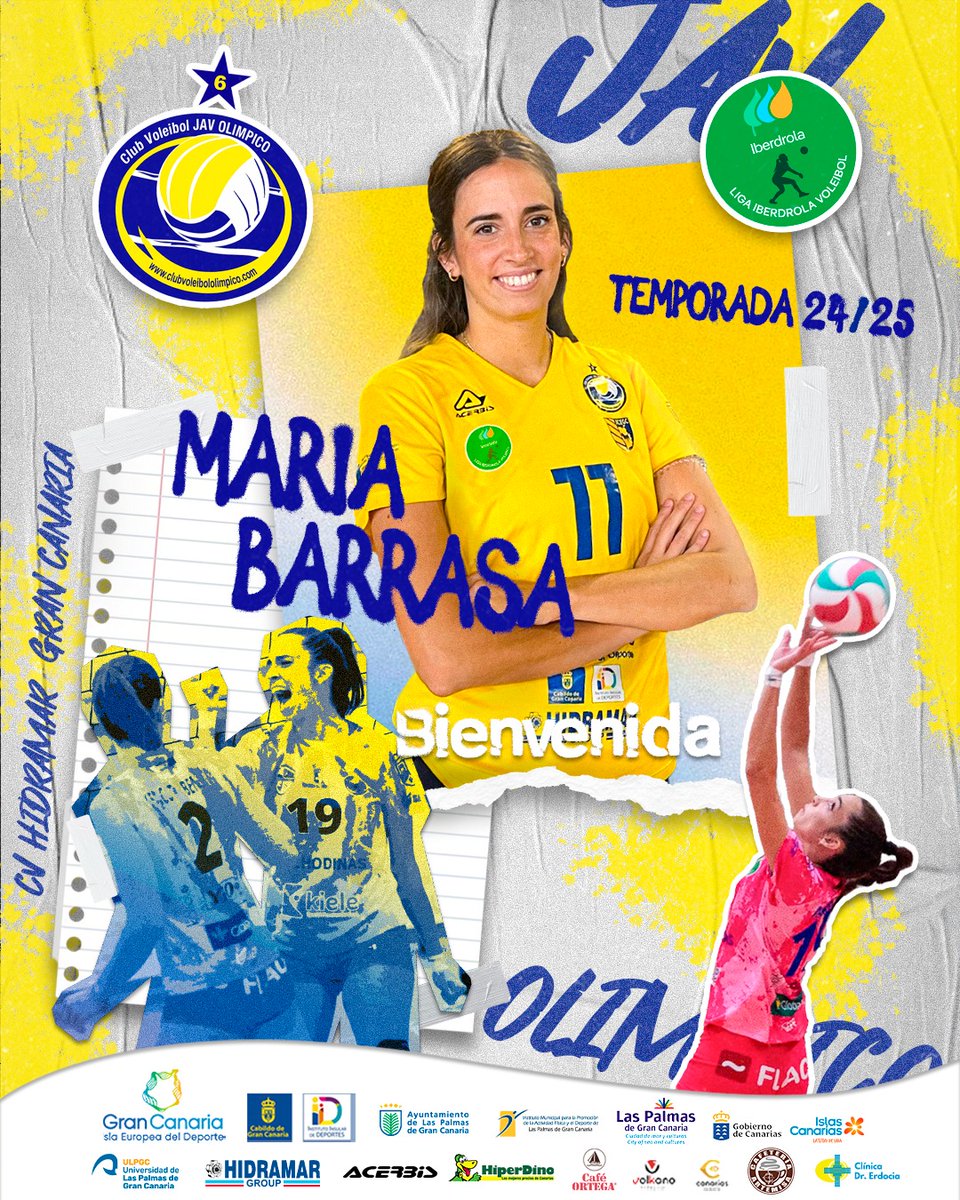 💣 ALERTA FICHAJE BOMBA

🫶 No se nos ocurría una mejor manera para celebrar las Fiestas Fundacionales de Las Palmas de Gran Canaria que anunciando un fichaje top como el de María Barrasa 🤝

ℹ️ Info 👉bit.ly/3KW19Wd

#SomosElOlímpico #bienvenidamaría