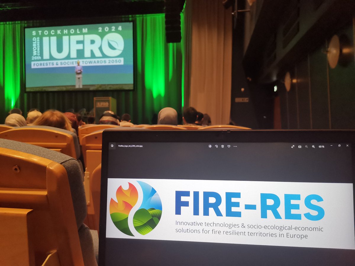 Pau_Brunet's tweet photo. Today @FIRERESProject is at #IUFRO2024
Come on Poster Stand 20 at 12:30 if you want to know more about how we are implementing solutions to build wildfire resilient landscapes https://t.co/B1hSBVsqM7