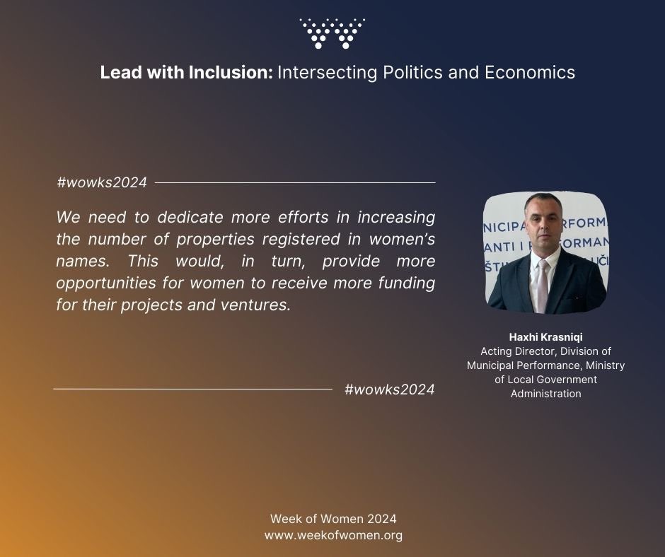 Revisiting moments from our Week of Women Policy Debates 2024.
Nothing inspires us more than our Week of Women speakers!

#NDIKosovo #USAIDKosovo #SwissEmbassyPristina #wowks2024 #LeadWithInclusion #IntersectingPoliticsandEconomics
#InvestInWomen #MoreActiveAllies