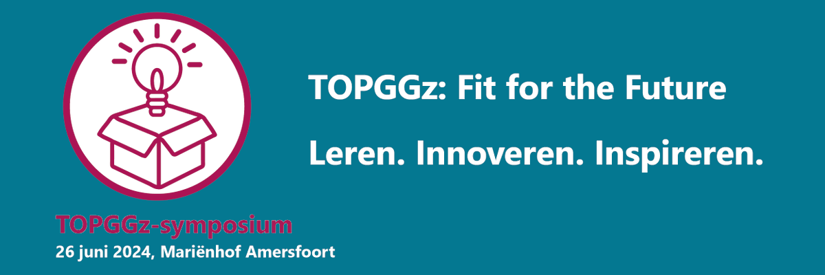 Nog twee dagen... 

TOPGGz: Fit for the Future
Leren. Innoveren. Inspireren.

topggz.nl/symposium-topg…