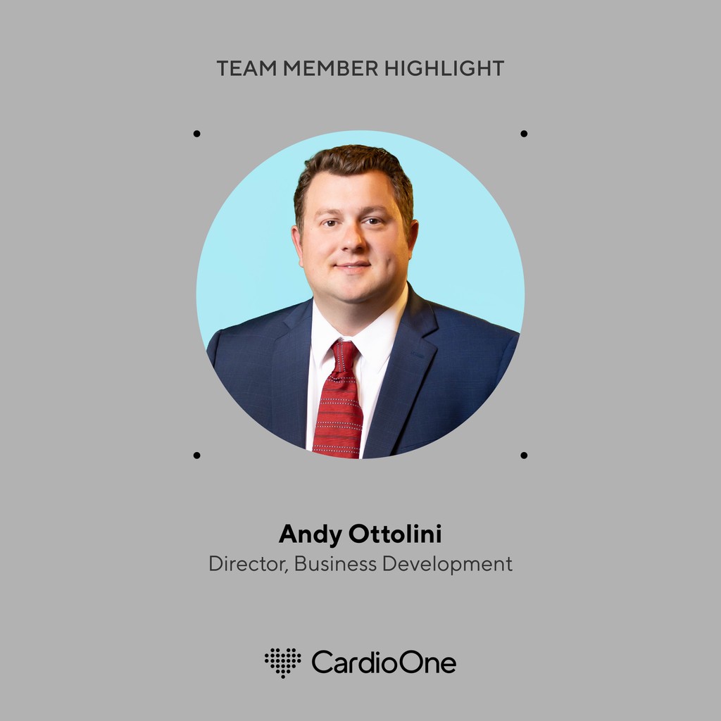 Cardio_One's tweet image. Meet Andy Ottolini, our Director of Business Development at CardioOne! With vast sales ops experience in healthcare, Andy enhances our strategies and market reach. His leadership drives growth and innovation. Thanks, Andy, for your commitment and contributions. 

#Healthcare