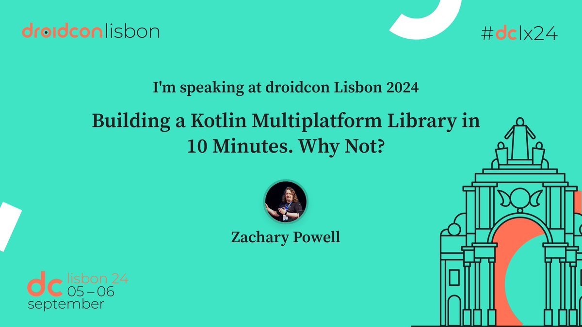 droidcon Lisbon (@droidconlisbon) on Twitter photo A challenge is a challenge, right? Share this one with Zachary Powell (<a href="/devwithzachary/">Zachary Powell 🥑</a>) from @vonage and let's build a KMP Library in 10 minutes. Read the full abstract here: buff.ly/2Y0c6jA #dclx24 A challenge is a challenge, right? Share this one with Zachary Powell (<a href="/devwithzachary/">Zachary Powell 🥑</a>) from @vonage and let's build a KMP Library in 10 minutes. Read the full abstract here: buff.ly/2Y0c6jA #dclx24