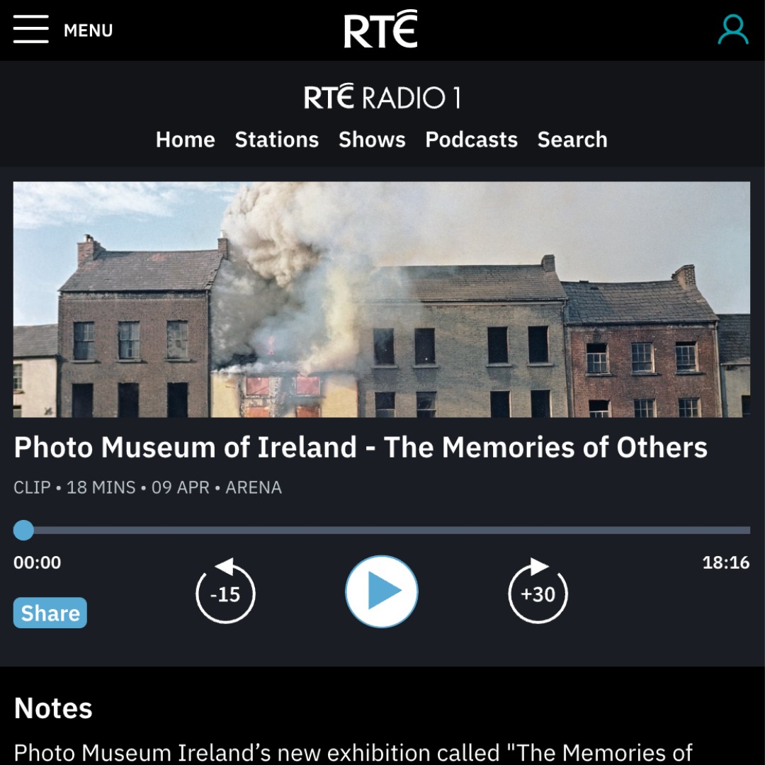 Photo Museum Ireland (@photomuseumirl) on Twitter photo Tune in to <a href="/RTEArena/">RTE Arena</a> to hear Kusi Okamura & Pauline Vermare discuss 'The Memories of Others' by Akihiko Okamura w/ <a href="/SeanRadioRocks/">Seán Rocks</a>
Listen now 👉 ow.ly/L61Y50RVQzO
#rtesupportingthearts <a href="/artscouncil_ie/">The Arts Council / An Chomhairle Ealaíon</a> <a href="/rte/">RTÉ</a> <a href="/RTE_Culture/">Culture on RTÉ</a> <a href="/Japanfoundation/">Japan Foundation 国際交流基金</a> <a href="/RTEArena/">RTE Arena</a> <a href="/SeanRadioRocks/">Seán Rocks</a> <a href="/RTERadio1/">RTÉ Radio 1</a> Tune in to <a href="/RTEArena/">RTE Arena</a> to hear Kusi Okamura & Pauline Vermare discuss 'The Memories of Others' by Akihiko Okamura w/ <a href="/SeanRadioRocks/">Seán Rocks</a>
Listen now 👉 ow.ly/L61Y50RVQzO
#rtesupportingthearts <a href="/artscouncil_ie/">The Arts Council / An Chomhairle Ealaíon</a> <a href="/rte/">RTÉ</a> <a href="/RTE_Culture/">Culture on RTÉ</a> <a href="/Japanfoundation/">Japan Foundation 国際交流基金</a> <a href="/RTEArena/">RTE Arena</a> <a href="/SeanRadioRocks/">Seán Rocks</a> <a href="/RTERadio1/">RTÉ Radio 1</a>