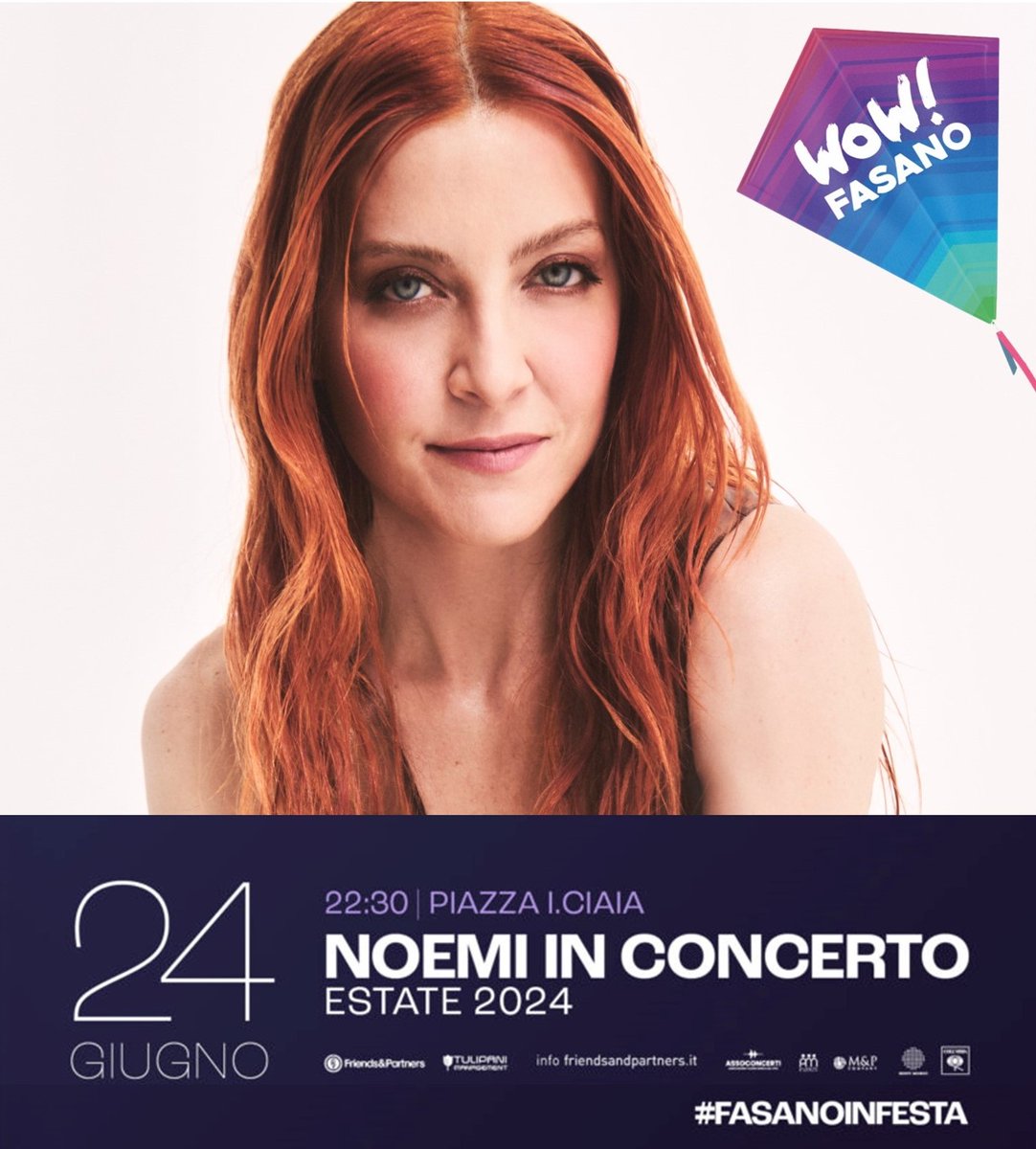 Arca_di_Noemi's tweet image. Questa sera, 24/06, il #NoemiEstate2024 tour fa tappa nella meravigliosa #Puglia!
@noemiofficial vi aspetta a #Fasano (BR)! 🧡 

Appuntamento in Piazza Ciaia, ingresso gratuito.

#Noemi #FasanoinFesta #ArcaSempreConTe 💗
