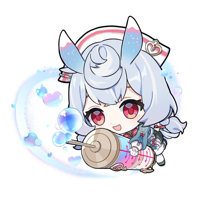 シグウィンは敵にハートのバブルを発射しようとしている

▼シグウィンの日常を間近で見てみよう
https://t.co/khAaIafyaz

#原神 #シグウィンの日常

